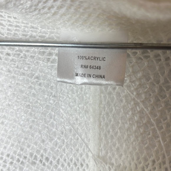 Basha accessories ivory topper drape open front cardigan one size - Picture 5 of 9